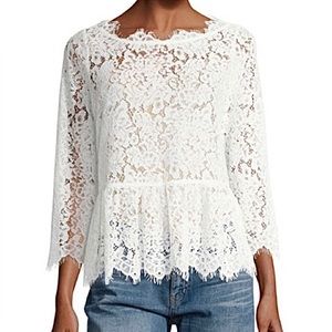Joie Lace Peplum top